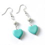Cercei turcoaz si howlite