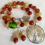 POSITIVE VIBES-agate,citrin,lampwork