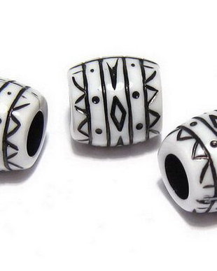 Margele din acril, antic style, 10x10 mm