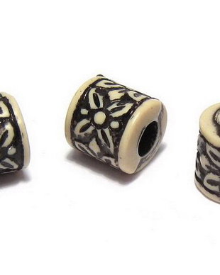 Margele din acril, antic style, 8x8 mm