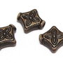 Margele din acril, antic style, 10x10 mm