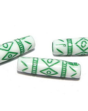 Margele din acril, antic style, 25x7 mm