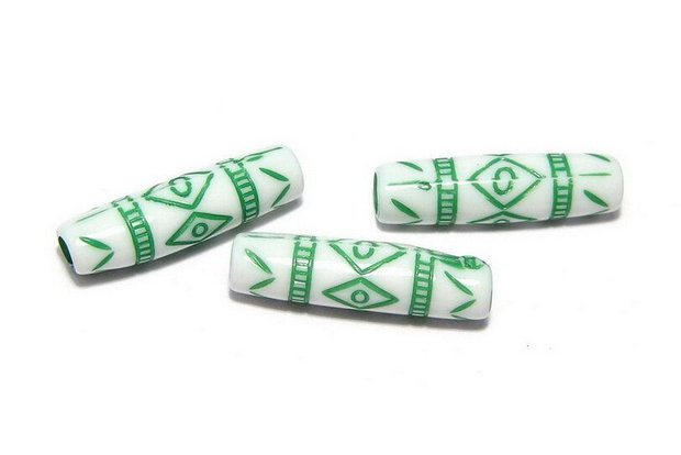 Margele din acril, antic style, 25x7 mm