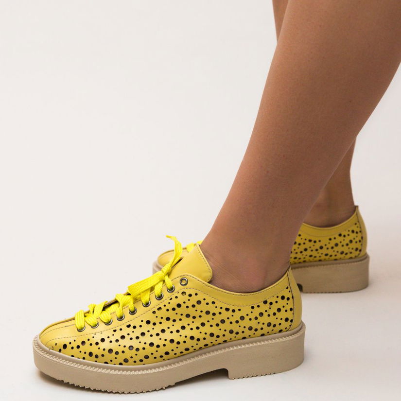 Pantofi Casual Muse Galbeni