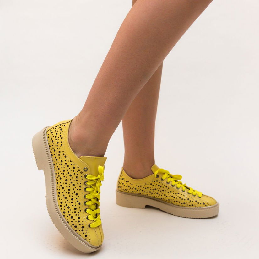 Pantofi Casual Muse Galbeni