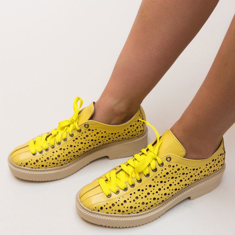 Pantofi Casual Muse Galbeni