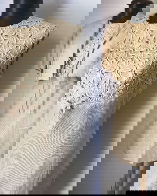 COSTUM ANII 60 STOFA DANTELA