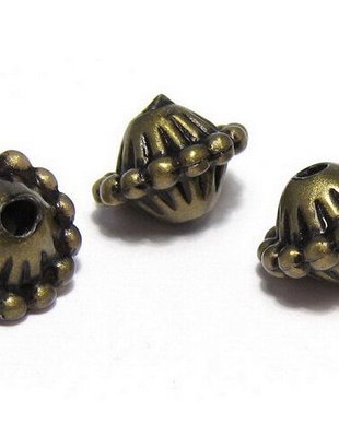 Margele din acril, antic style, 9x12 mm