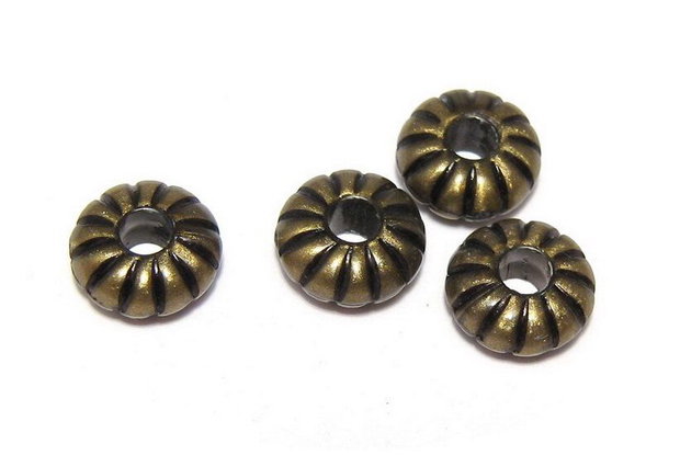 Margele din acril, antic style, 3.5x8 mm