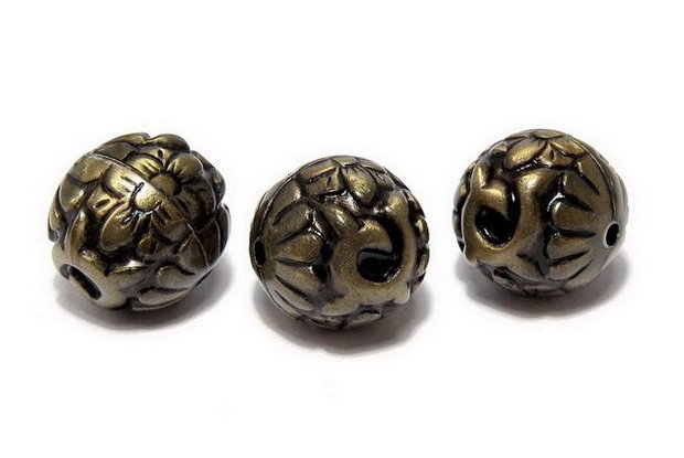 Margele din acril, antic style, 16x16 mm