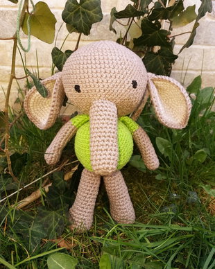 Elefant croșetat - Amigurumi