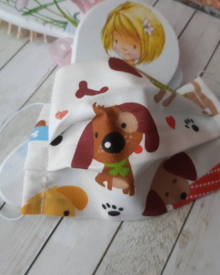 Masca pentru protectie, din bumbac, pentru copii