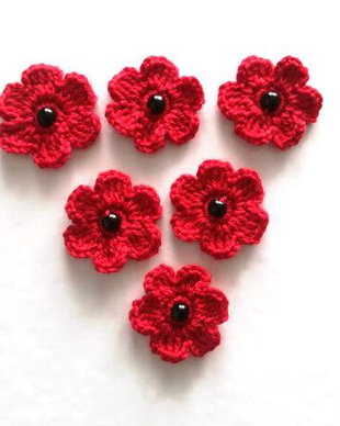 Lot 6 floricele crosetate