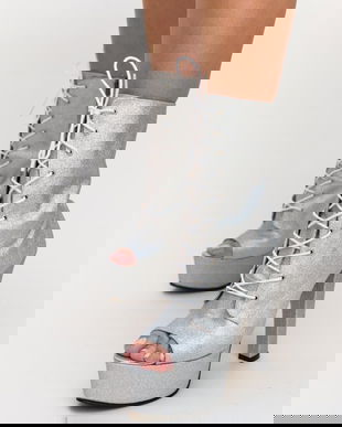 Botine Darria Argintii