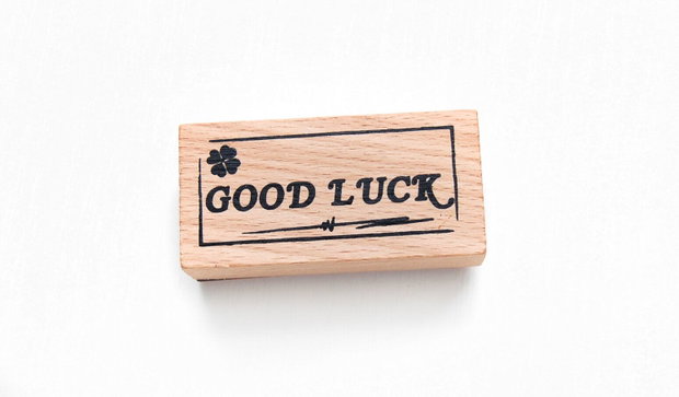 Stampila Good Luck- 6.5 x 3 cm