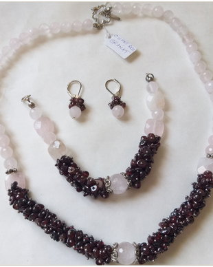 SET- CUART ROZ SI GRANAT