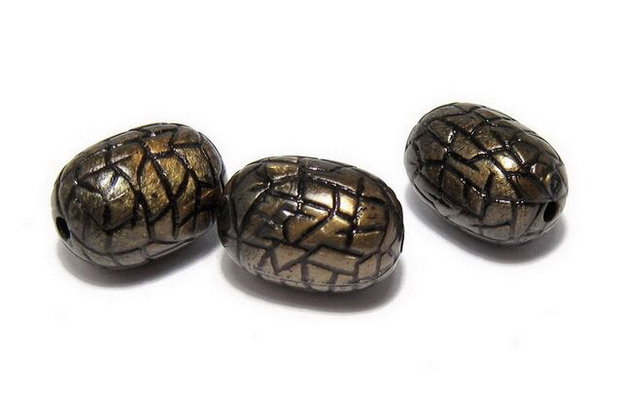 Margele din acril, antic style, 15x11 mm