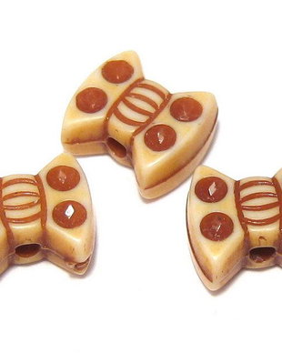 Margele din acril, antic style, 8x8x4 mm