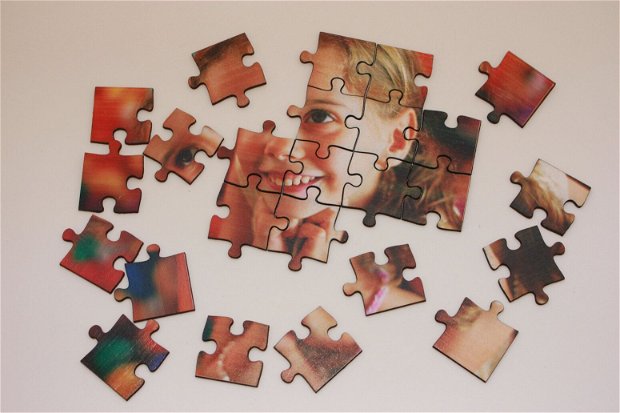Puzzle de lemn personalizat cu poză - 20 x 20 cm