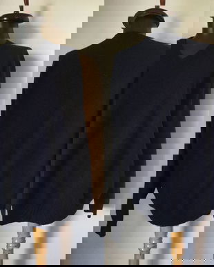 Tom Rusborg of Copenhagen pulover camir merinos bleumarin