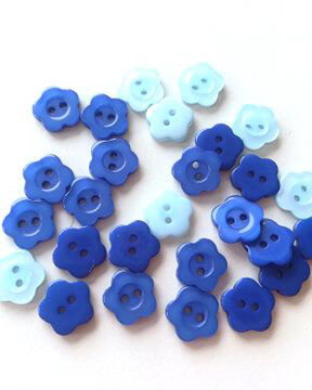 Nasturi din plastic , floricele de 12 mm
