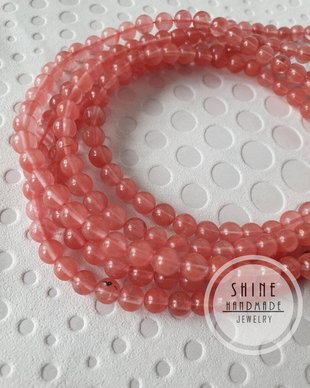 Cherry Cuartz 6mm