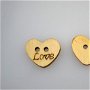 Nasturi din lemn- inimioare 1.7 cm, 10 buc/set- 363071