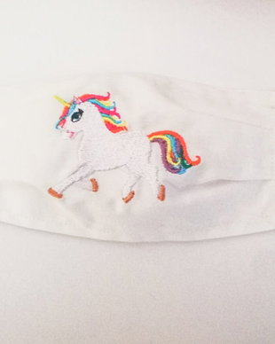 Masca reutilizabila bumbac copii unicorn