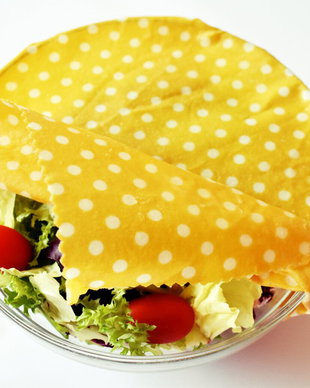 Ambalaj ecologic pentru alimente cu ceară de albine  - bee's wrap galben