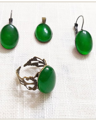 SET- JAD VERDE SI BRONZ