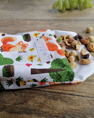 Snackbag lavabil pentru gustari - vulpite