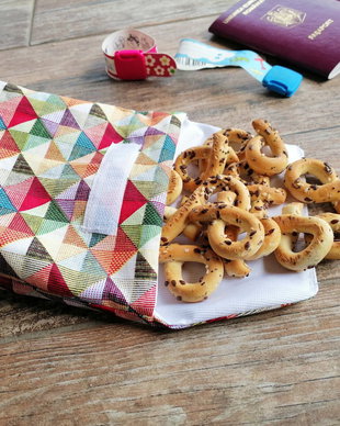 Snackbag lavabil pentru gustari - carouri