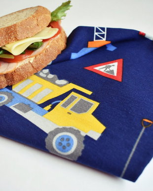 Șervețel eco - ambalaj lavabil cu arici pentru sandwich, gustări, alimente