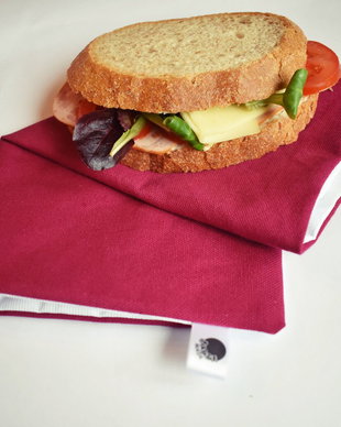 Șervețel eco - ambalaj lavabil cu arici pentru sandwich, gustări, alimente