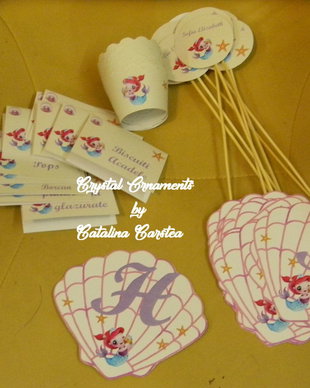 Decoratiuni candy bar mica sirena