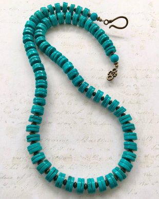 Colier vintage turcoaz