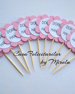 Toppers candy bar-flori