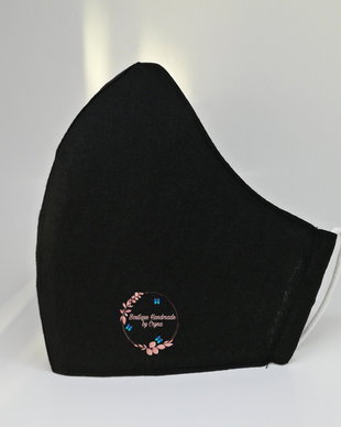 Masca bumbac satinat neagra ( COMANDA MINIMA 50 LEI )