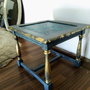 Masuta vintage cu blat de faianta