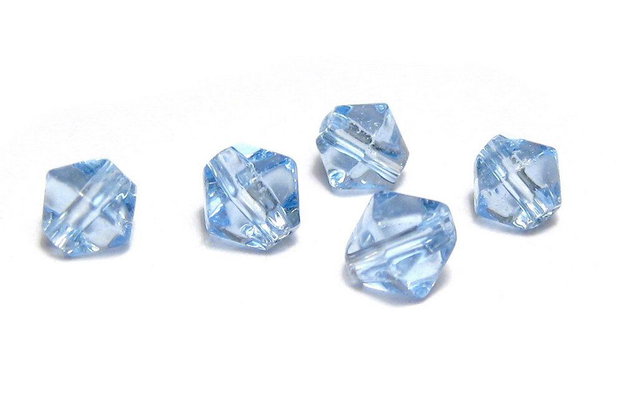 Margele din sticla, biconice, 5 mm, bleu