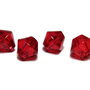 Margele din sticla, biconice, 7 mm, rosii