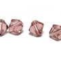 Margele din sticla, biconice, 6 mm, purpurii