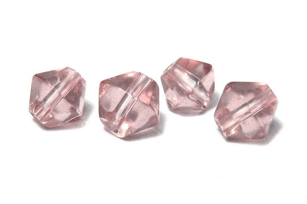 Margele din sticla, biconice, 6~7 mm, purpurii