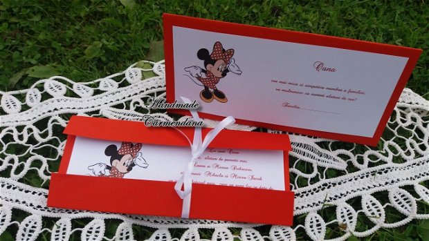 Set papetarie botez tematic Minnie Mouse