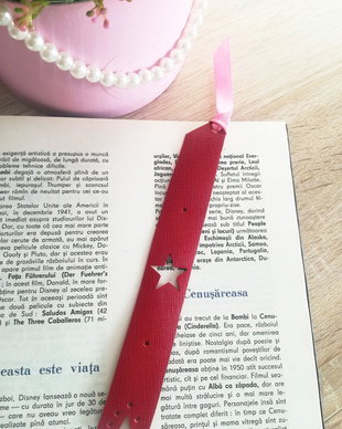 Semn de carte din piele naturala