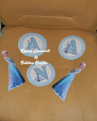 Decoratiuni candy bar/ toppere prajituri elsa/frozen