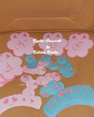 Decoratiuni candy bar/ toppere prajituri baloane