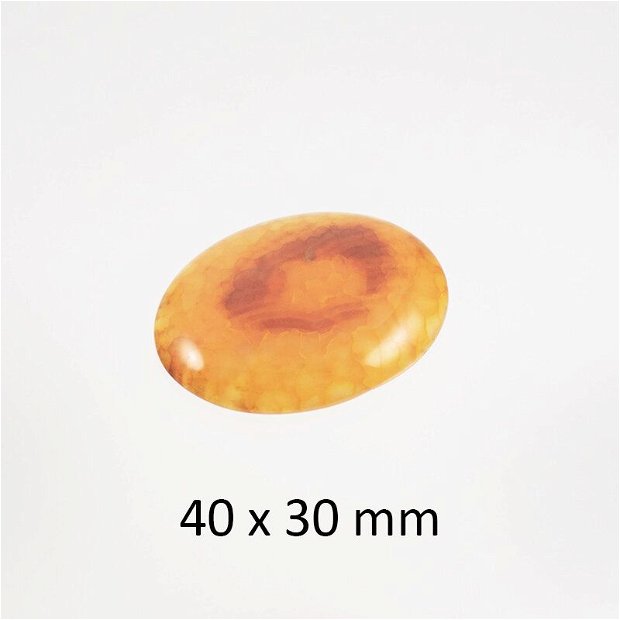 Cabochon Agata Crackle, 40 x 30 mm, CSP-244