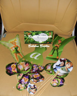 Decoratiuni candy bar/ toppere prajituri clopotica si peter pann