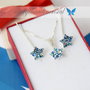 Set Swarovski / Stea / Steluta / Stars / Argint 925